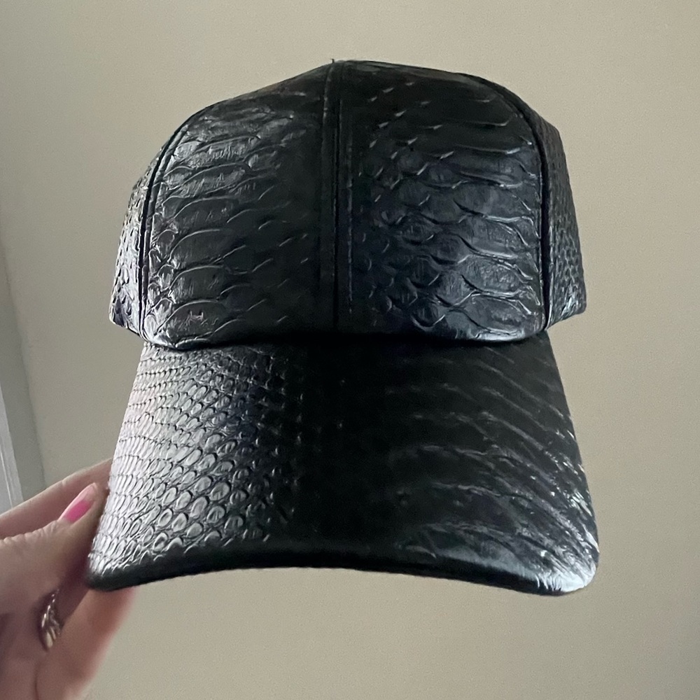 Black Leather Hat